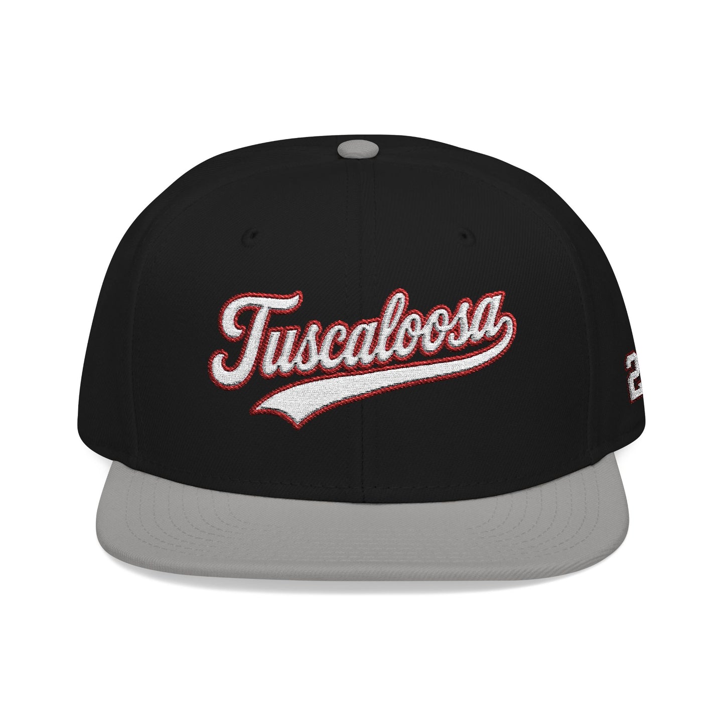 Tuscaloosa white script embroidered snapback hat with 205 side stitch – 318 Supply Co.