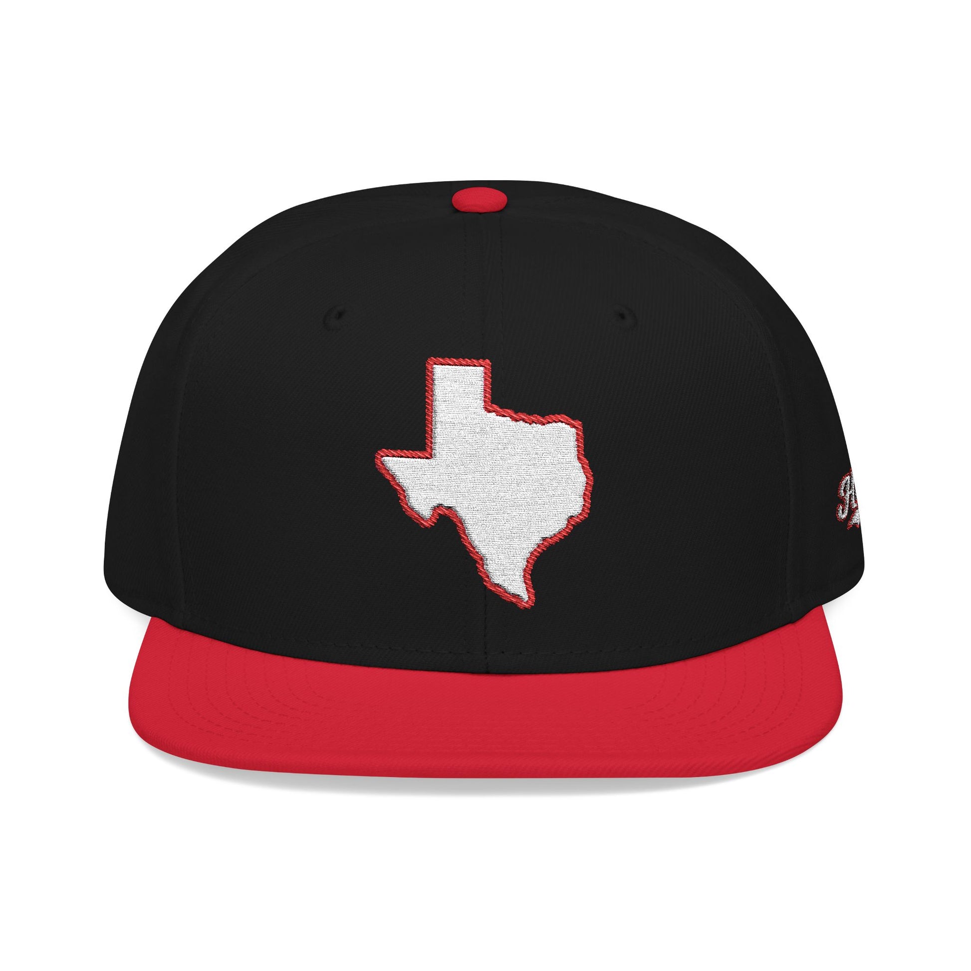 Texas state outline white embroidered snapback hat – 318 Supply Co.
