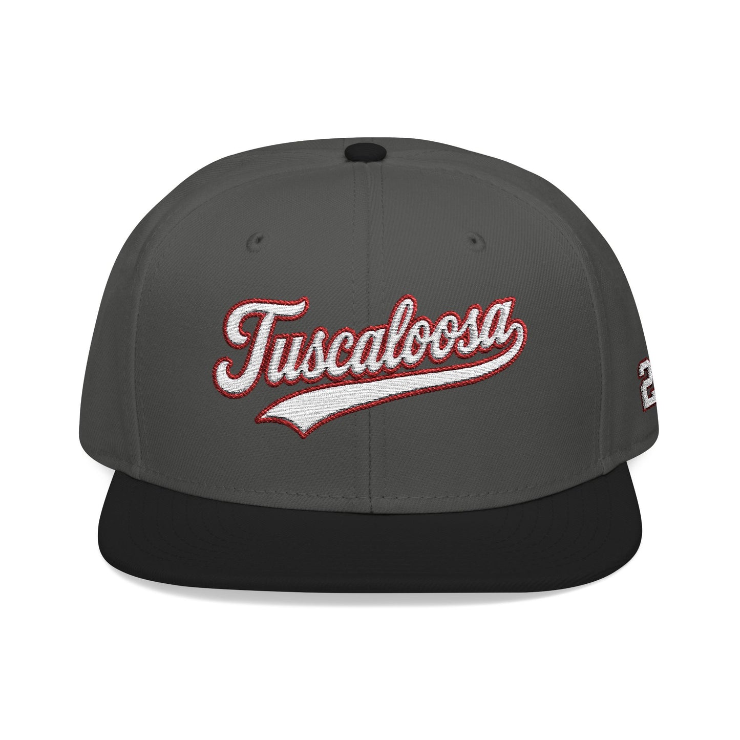 Tuscaloosa white script embroidered snapback hat with 205 side stitch – 318 Supply Co.