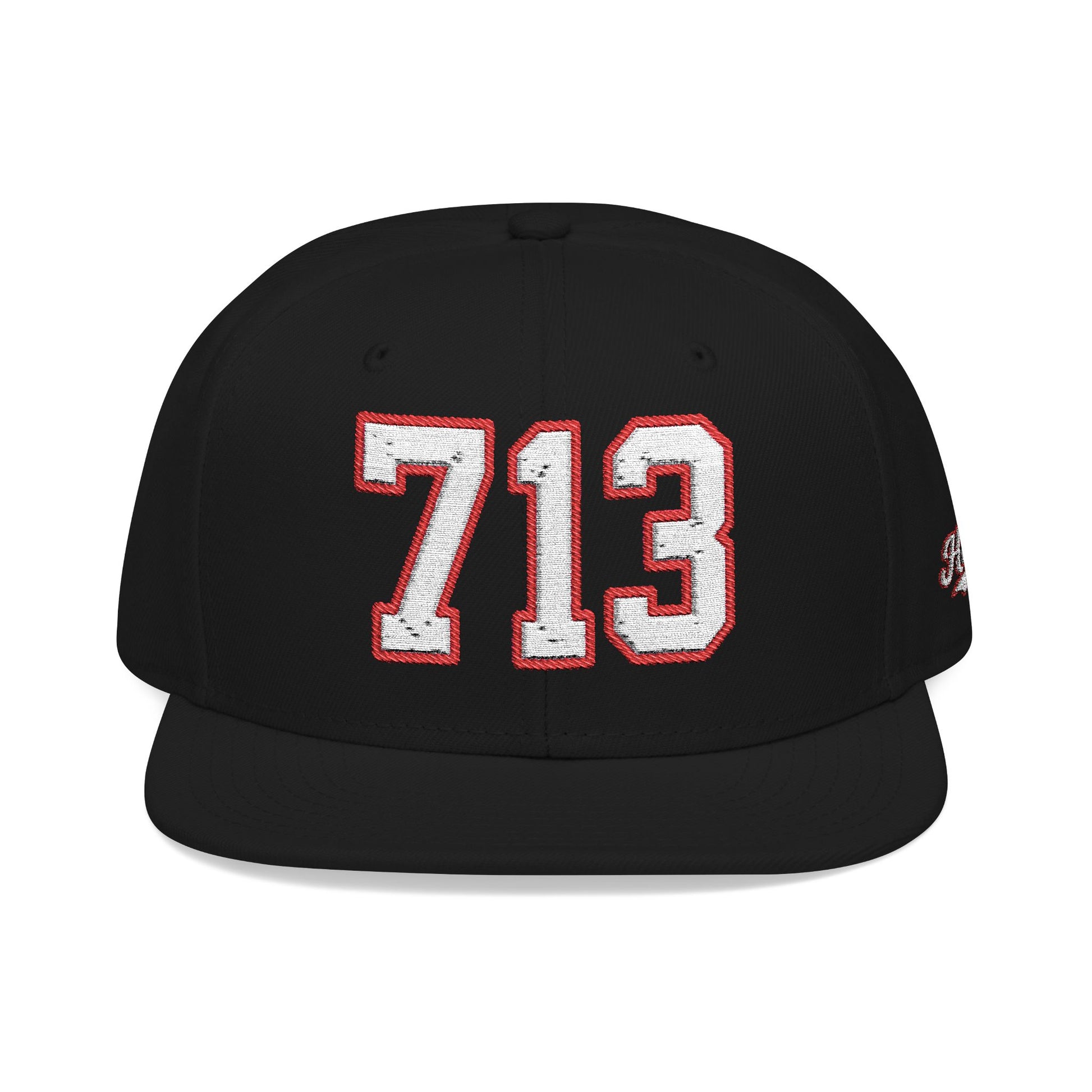 713 white embroidered snapback hat vintage varsity style – 318 Supply Co.