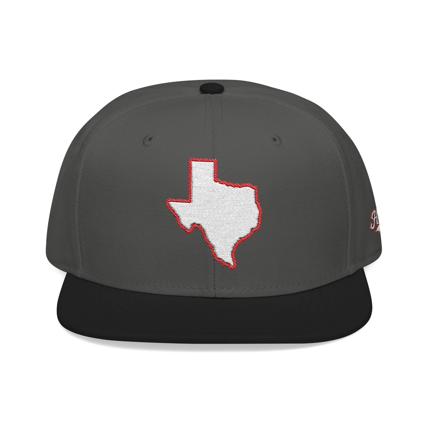 Texas state outline white embroidered snapback hat – 318 Supply Co.