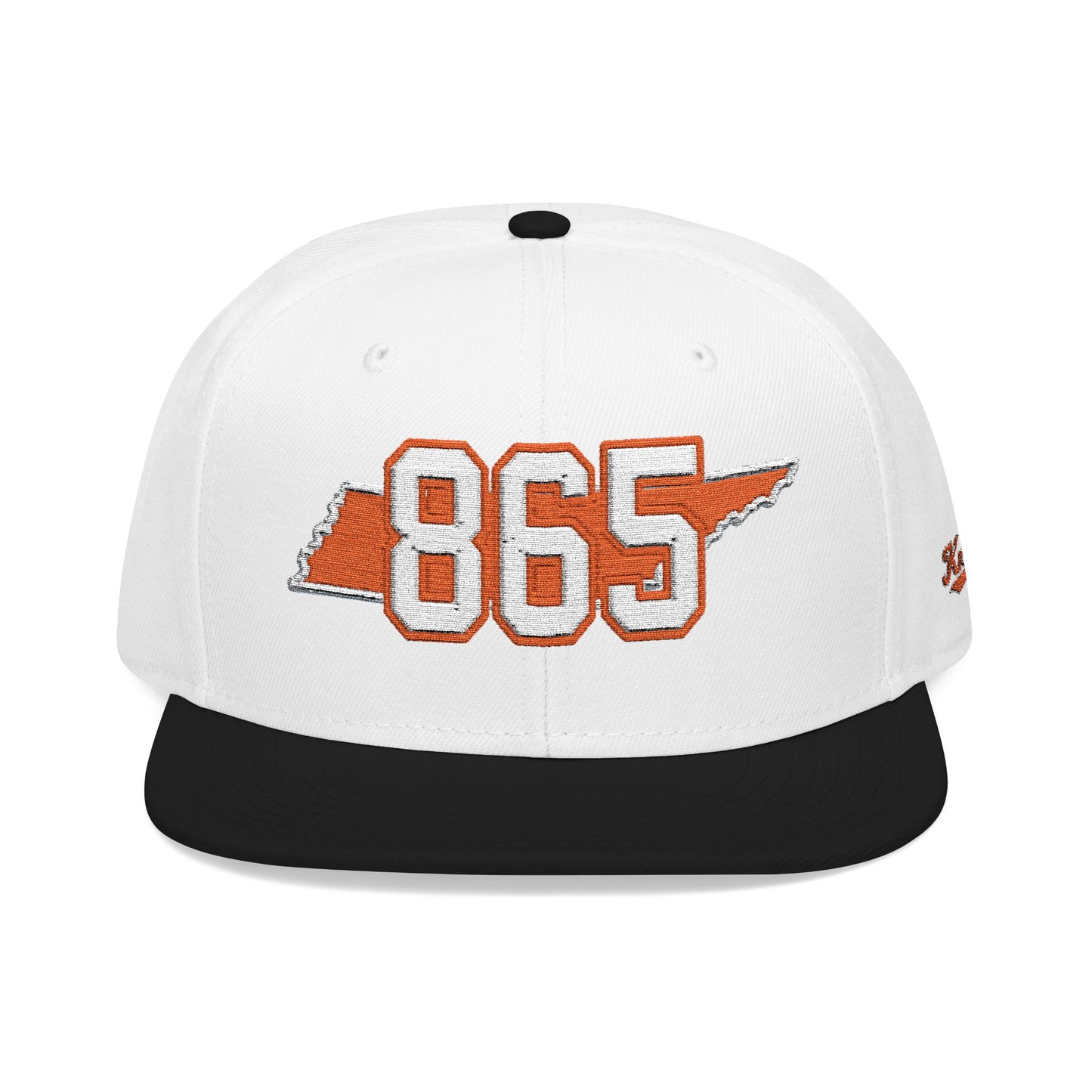 Tennessee Snapback Hat — Orange Embroidered State Outline Cap