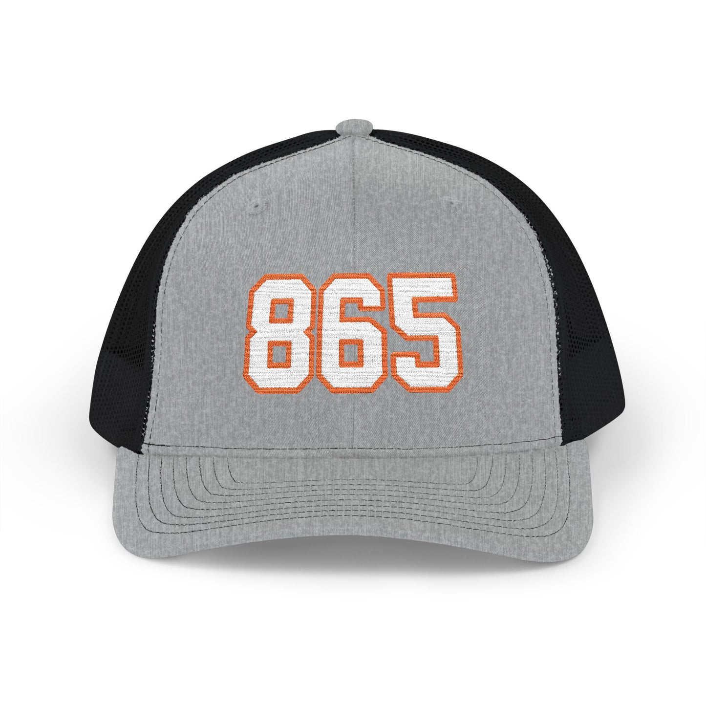 865 white embroidered mesh trucker snapback hat – 318 Supply Co.