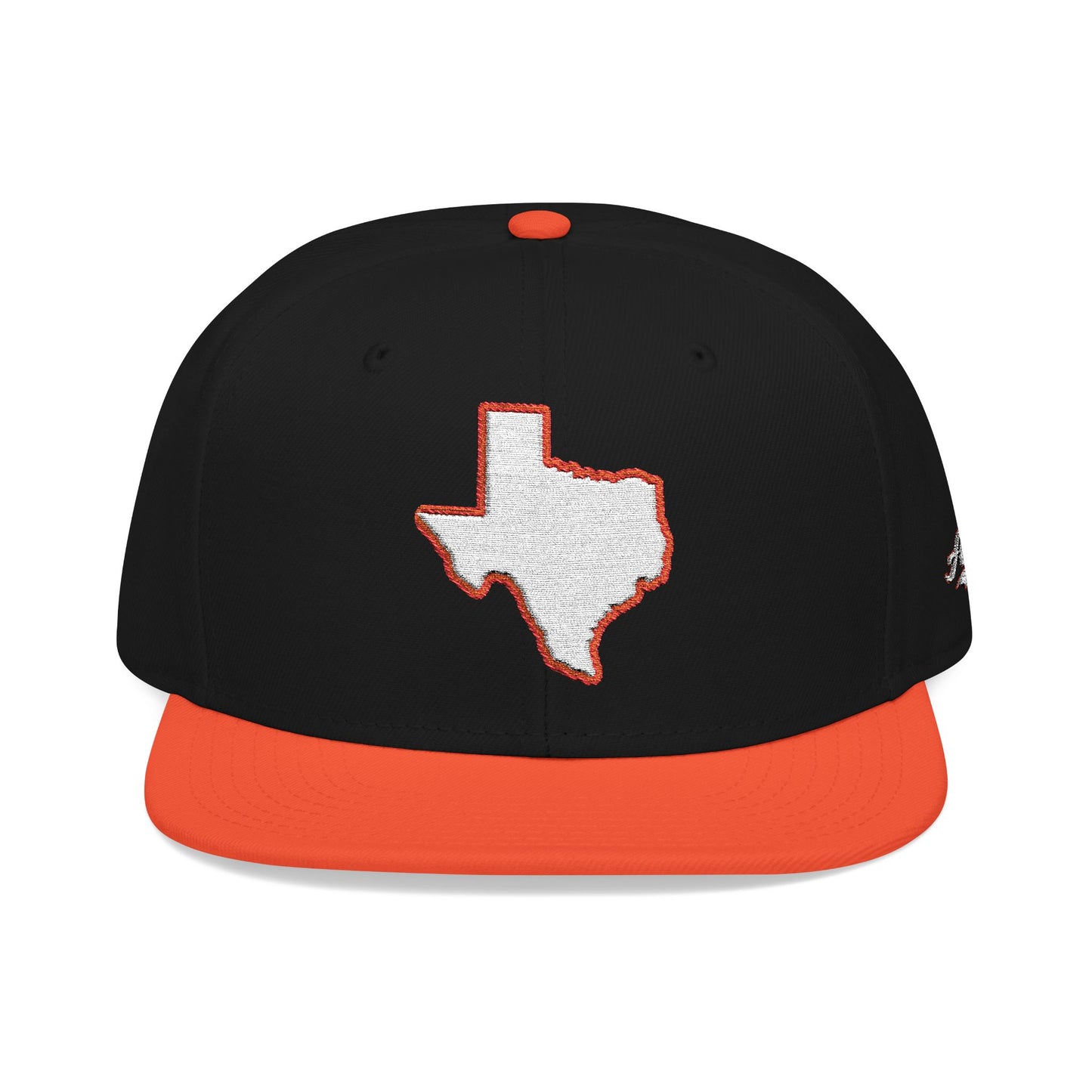 Texas state outline white embroidered snapback hat – 318 Supply Co.