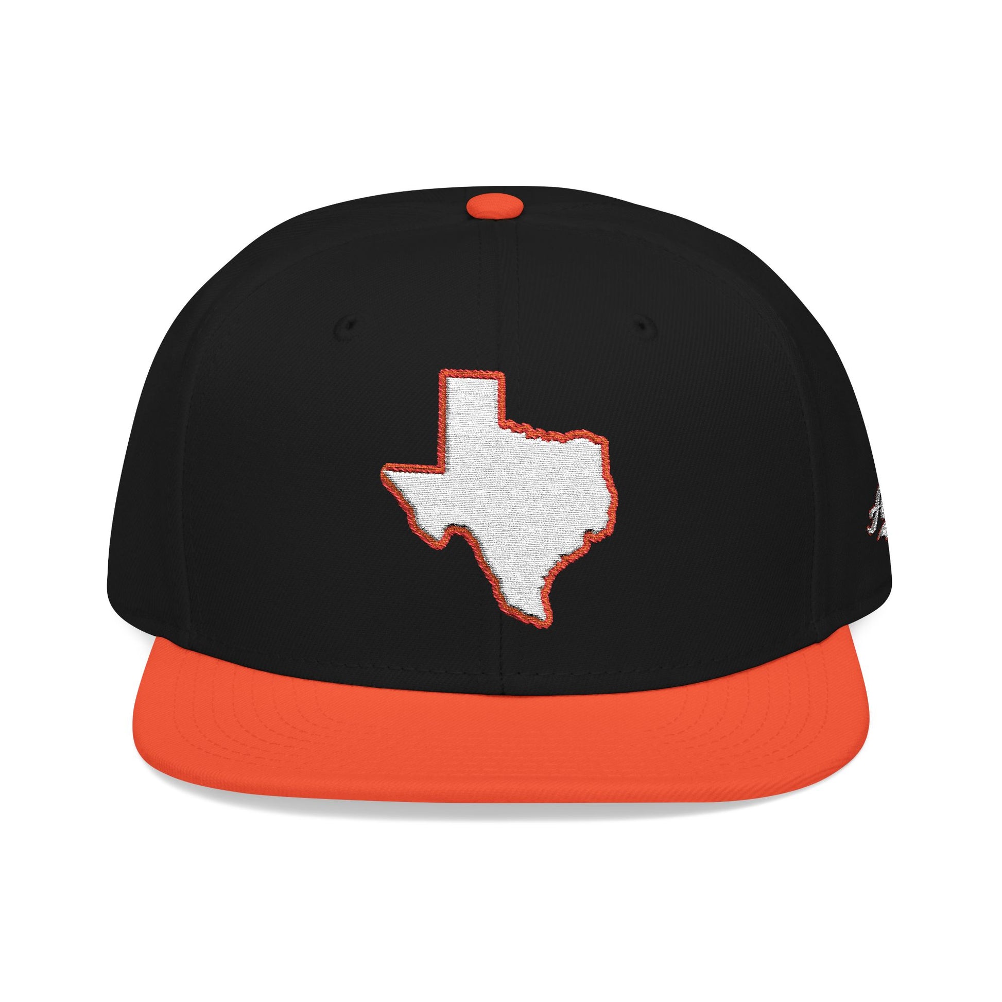 Texas state outline white embroidered snapback hat – 318 Supply Co.