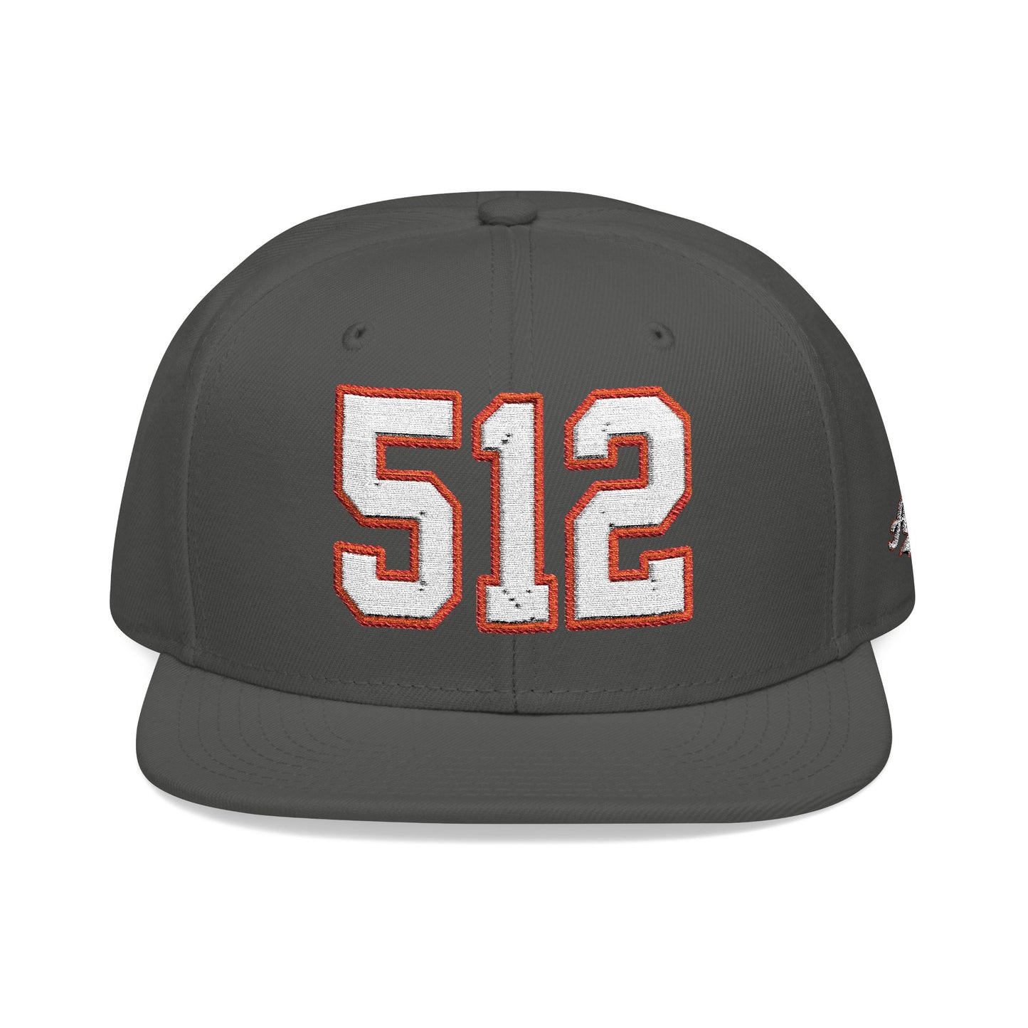 512 white embroidered snapback hat vintage varsity style – 318 Supply Co.
