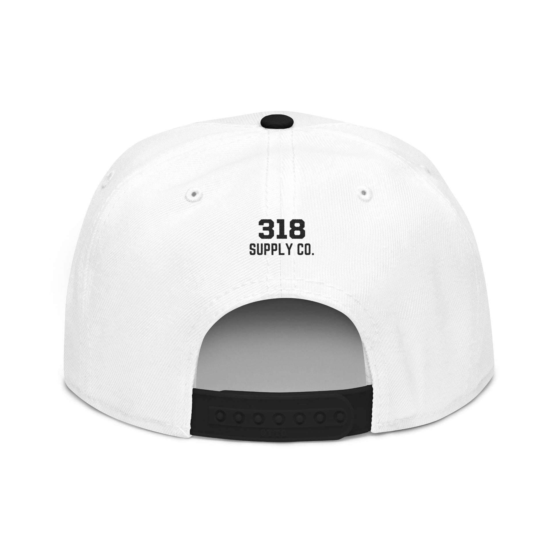 Knoxville white script embroidered snapback hat with 865 side patch – 318 Supply Co.