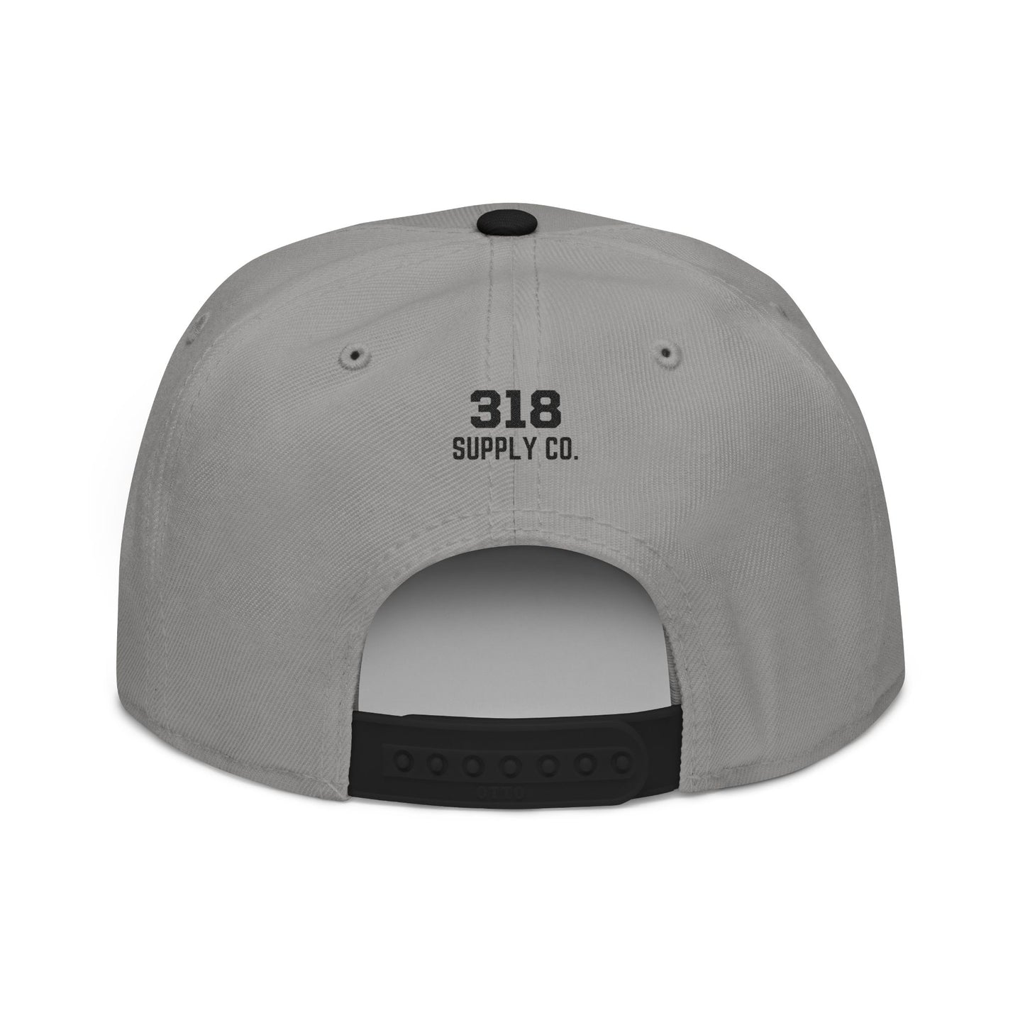 318 white embroidered snapback hat vintage varsity style – 318 Supply Co.