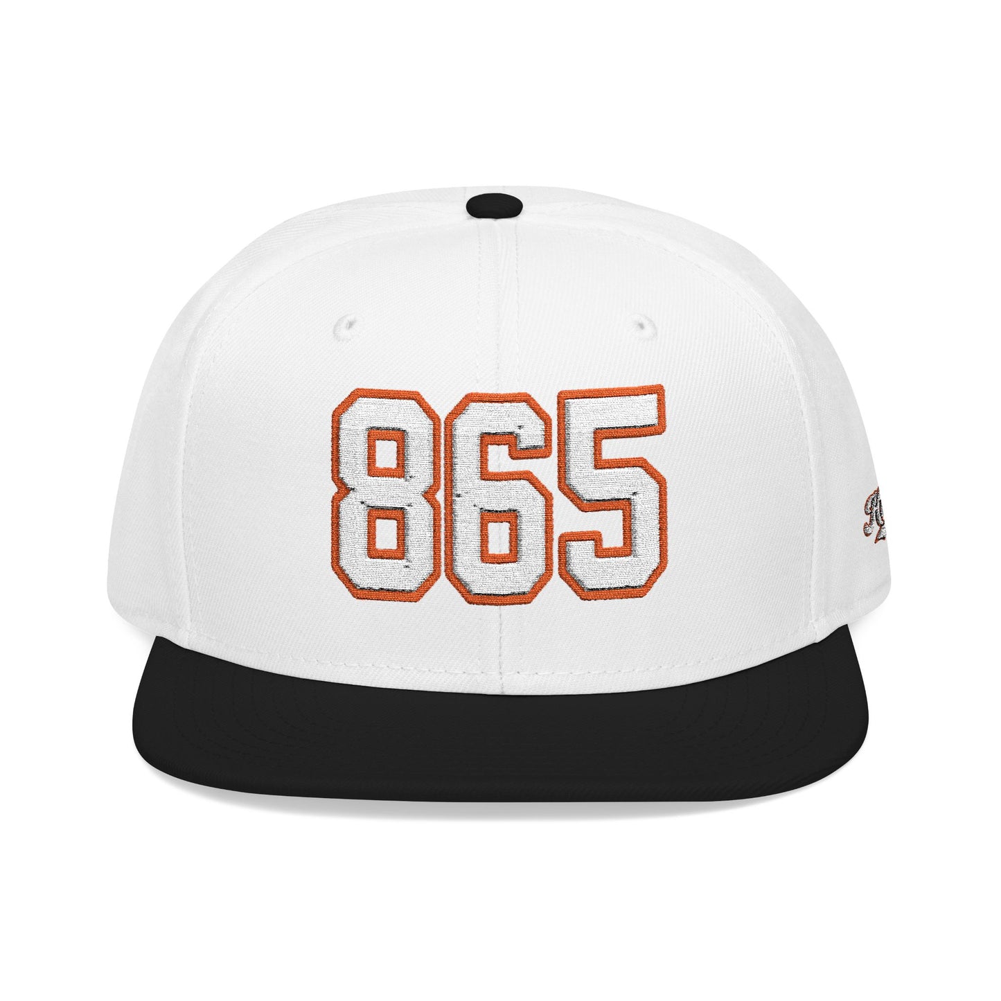 865 white embroidered snapback hat vintage varsity style – 318 Supply Co.