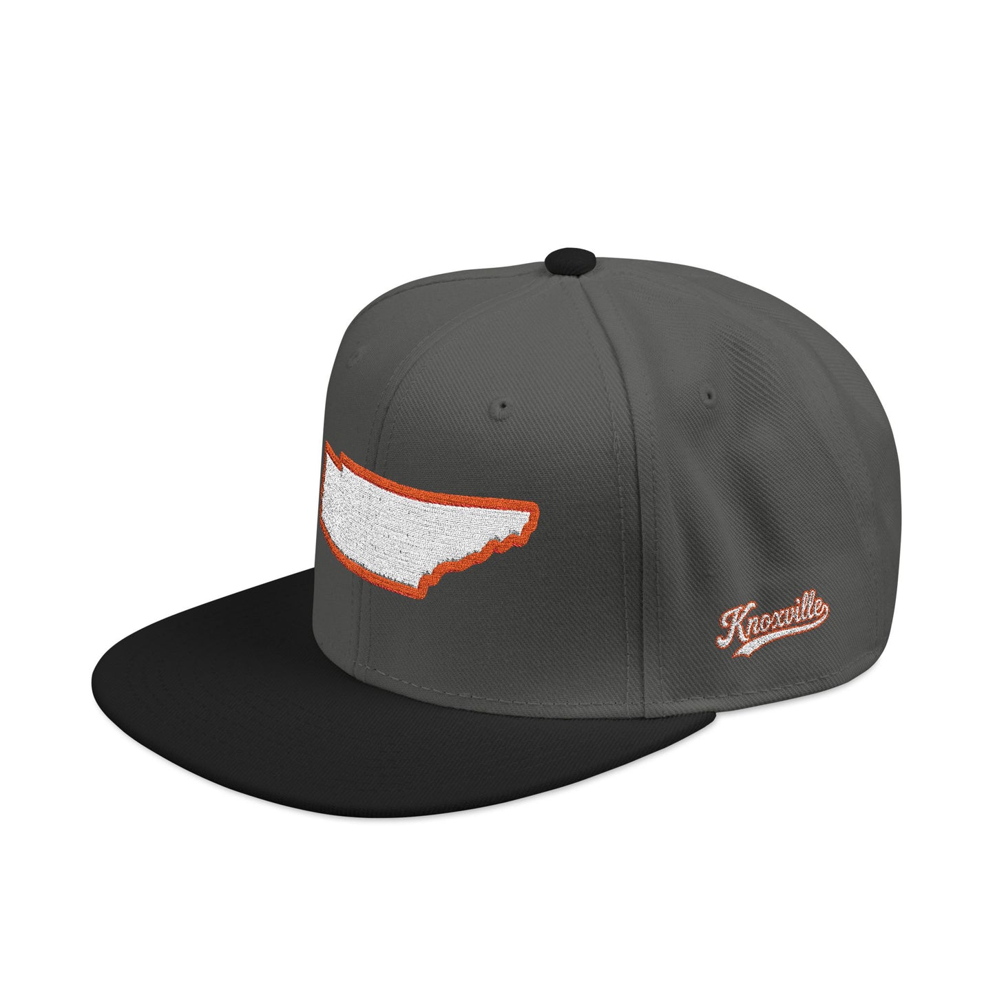 Tennessee state outline white embroidered snapback hat – 318 Supply Co.